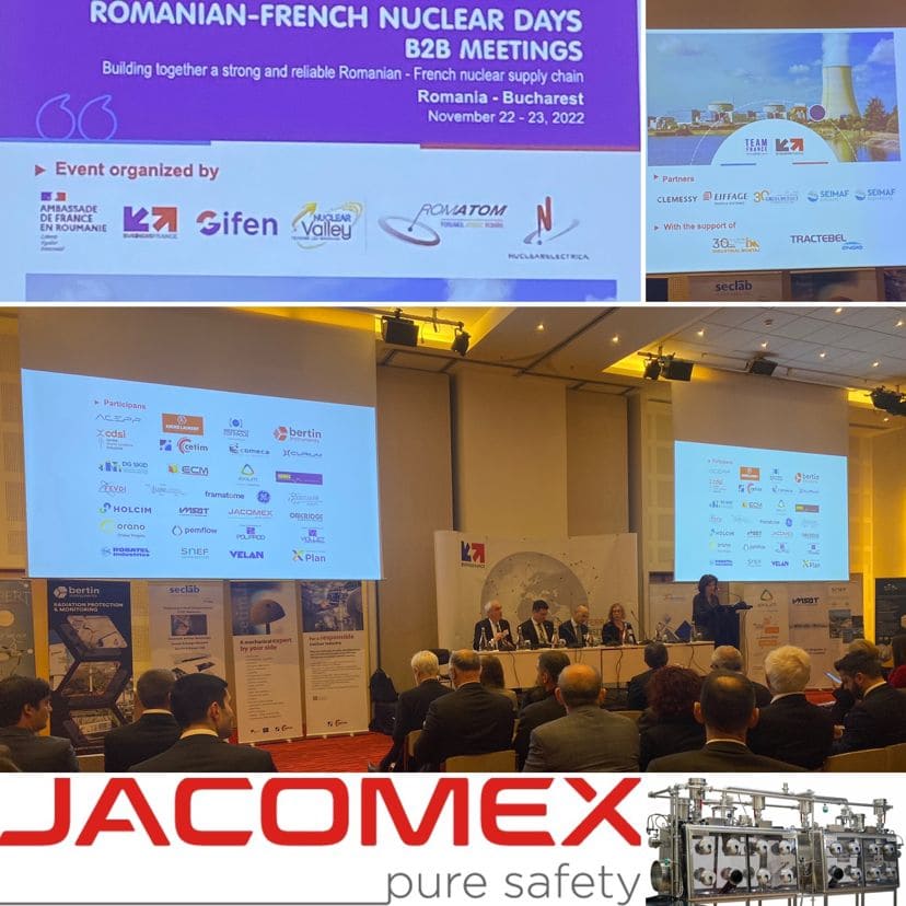 Jacomex is actively participating in the Romanian French Nuclear days taking place in Bucarest this week.